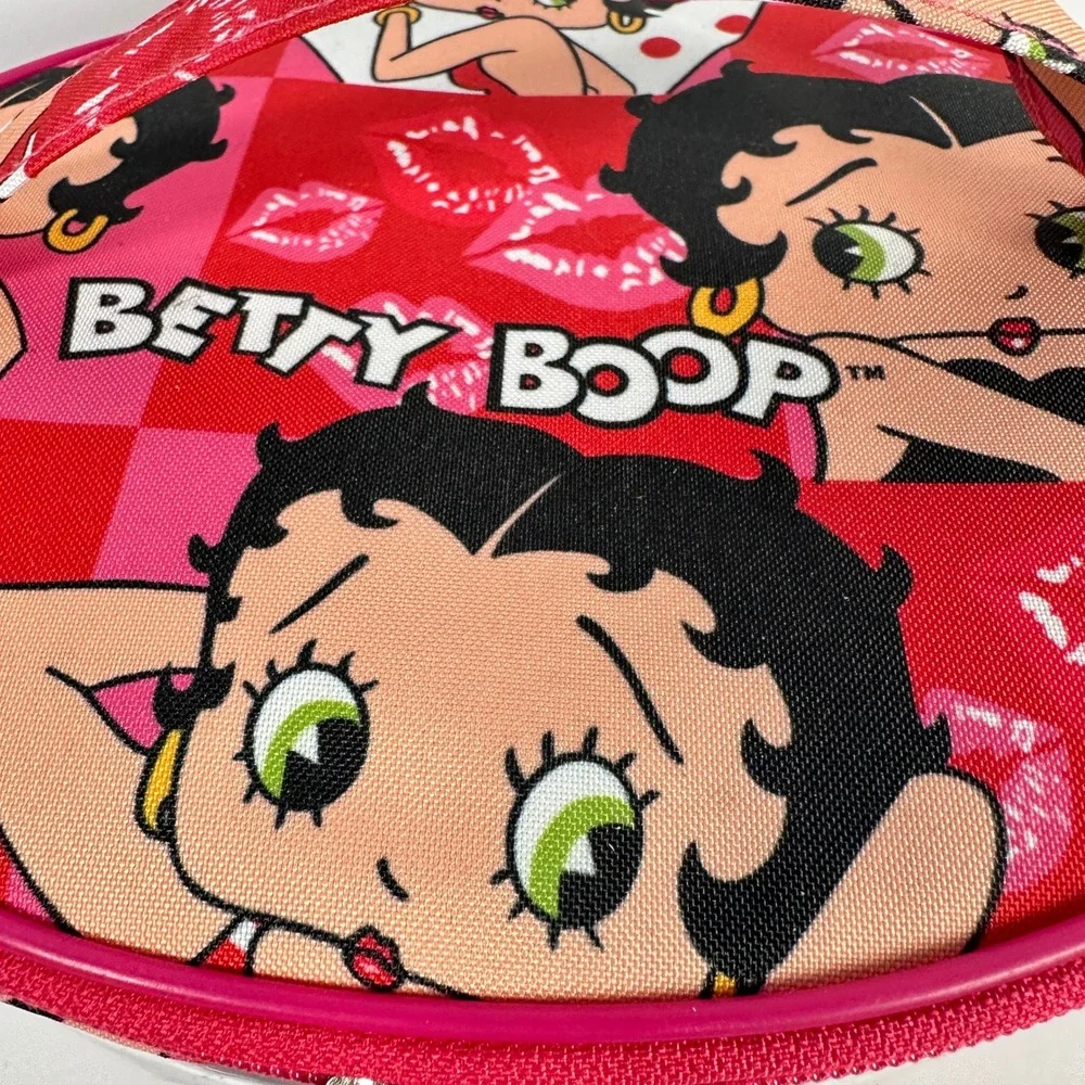 Betty Boop 3 Piece Cosmetic Case Set Red Pink Travel Makeup Bag BN301309/3#All
